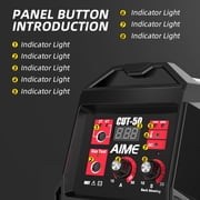 Gearwell MIG Welder Machine, MIG-165DS 165A 4-in-1 Multi Process Welding Machine with Wire Feed MIG, Gas MIG, Lift TIG, Arc Welding, LED Display, 110V/220V for Garage Workshop