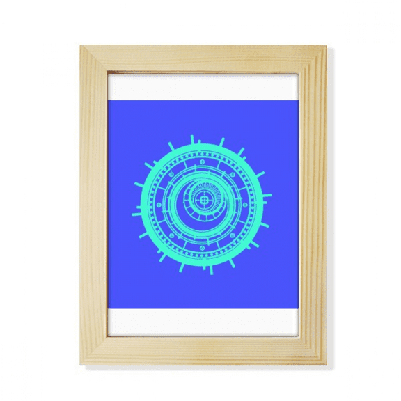 Gearwheel Combination Spell Desktop Adorn Photo Frame Display Art Painting Wooden