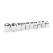 Gearwrench 1/4In Drive 6 Point Sae Stubby Length Socket Set 10Pc