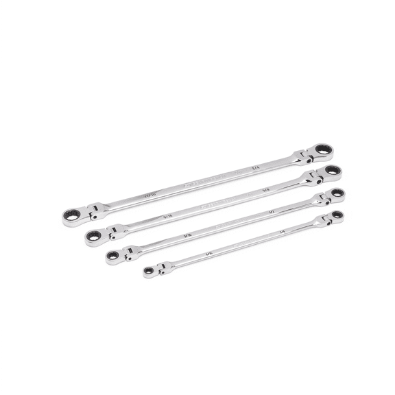 Gearwrench 4pc 90-Tooth 12pt SAE GearBox Double Flex Ratcheting Wrench Set