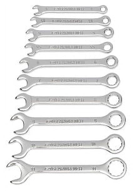Gearwrench 86561 10 Piece Metric Midget Combination Wrench Set