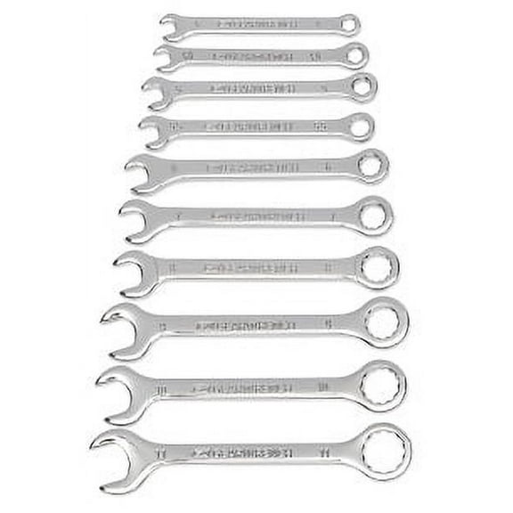 Gearwrench 86561 10 Piece Metric Midget Combination Wrench Set