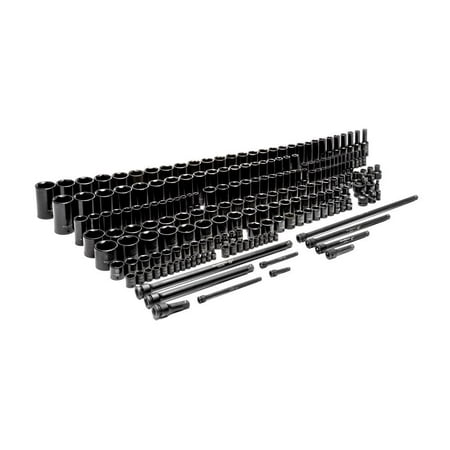 Gearwrench Impact Socket Master Set 1/4In 3/8In 1/2In 6 Point Sae And Metric Standard And Deep 209Pc