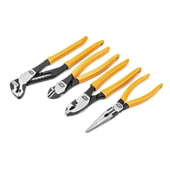 Gearwrench Pitbull Mixed Plier Set Dipped Handle 4Pc