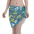 thumbnail image 1 of Geaub Dump Truck Women's Short Wrap Skirt, Beach Sun Protection Shawl, Swimsuit Bra, Swimwear Tunic, 1 of 7