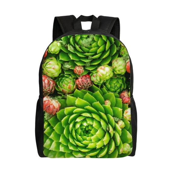 Geaub cactus and succulents ultimate comfort and style: the perfect compact backpack for college, commute, travel, and everyday use