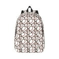 thumbnail image 1 of Geaub cute baseball durable canvas backpack: stylish, lightweight, and spacious with adjustable straps, 1 of 7