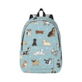 thumbnail image 1 of Geaub dog pets durable canvas backpack: stylish, lightweight, and spacious with adjustable straps, 1 of 7