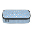 thumbnail image 1 of Geaub french bulldog head super large storage pencil case - multi-compartment, washable polyester, quick access design, easy grip handle, for students and professionals, 1 of 8