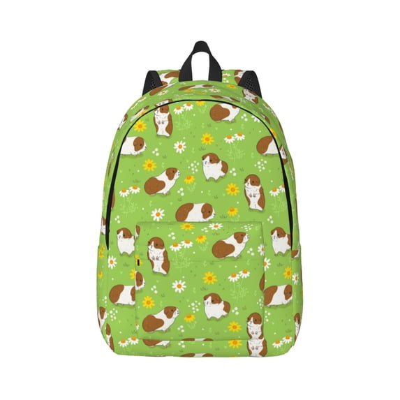 Geaub guinea pigs durable canvas backpack: stylish, lightweight, and spacious with adjustable straps