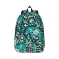 thumbnail image 1 of Geaub lephants in the jungle durable canvas backpack: stylish, lightweight, and spacious with adjustable straps, 1 of 7