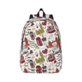 thumbnail image 1 of Geaub london landmark1 durable canvas backpack: stylish, lightweight, and spacious with adjustable straps, 1 of 7