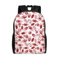 thumbnail image 1 of Geaub red football ultimate comfort and style: the perfect compact backpack for college, commute, travel, and everyday use, 1 of 2
