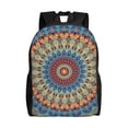 thumbnail image 1 of Gaeub Round Mandala Print Unisex Backpacks, College Bookbag,Daypack with Padded 15" Laptop Sleeve,for School, Work, and Travel, 1 of 8