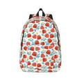 thumbnail image 1 of Geaub strawberries durable canvas backpack: stylish, lightweight, and spacious with adjustable straps, 1 of 7