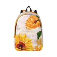 thumbnail image 1 of Geaub sunflower 5 durable canvas backpack: stylish, lightweight, and spacious with adjustable straps, 1 of 7