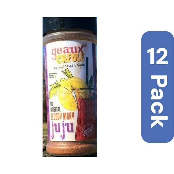 Geaux Creole Bloody Mary Juju Spice Mix 5 oz (Pack Of 12)