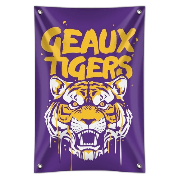 Geaux Tigers Graffiti Home Business Office Sign