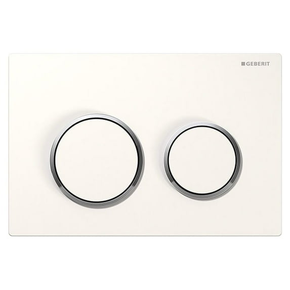 Geberit 115.085 Omega 20 Dual Flush 1.6 / .8 Gpf Actuator Plate - White