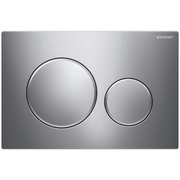 Geberit 115.882.KH.1 ACT- PLT, Dual Sigma20 Flush Plate - Polished Chrome