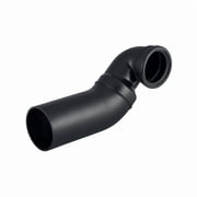 Geberit 366.914.16.1 90 deg Pe Connection Bend for Wall-Hung WC Collar Offset to the Right with Extension, Black