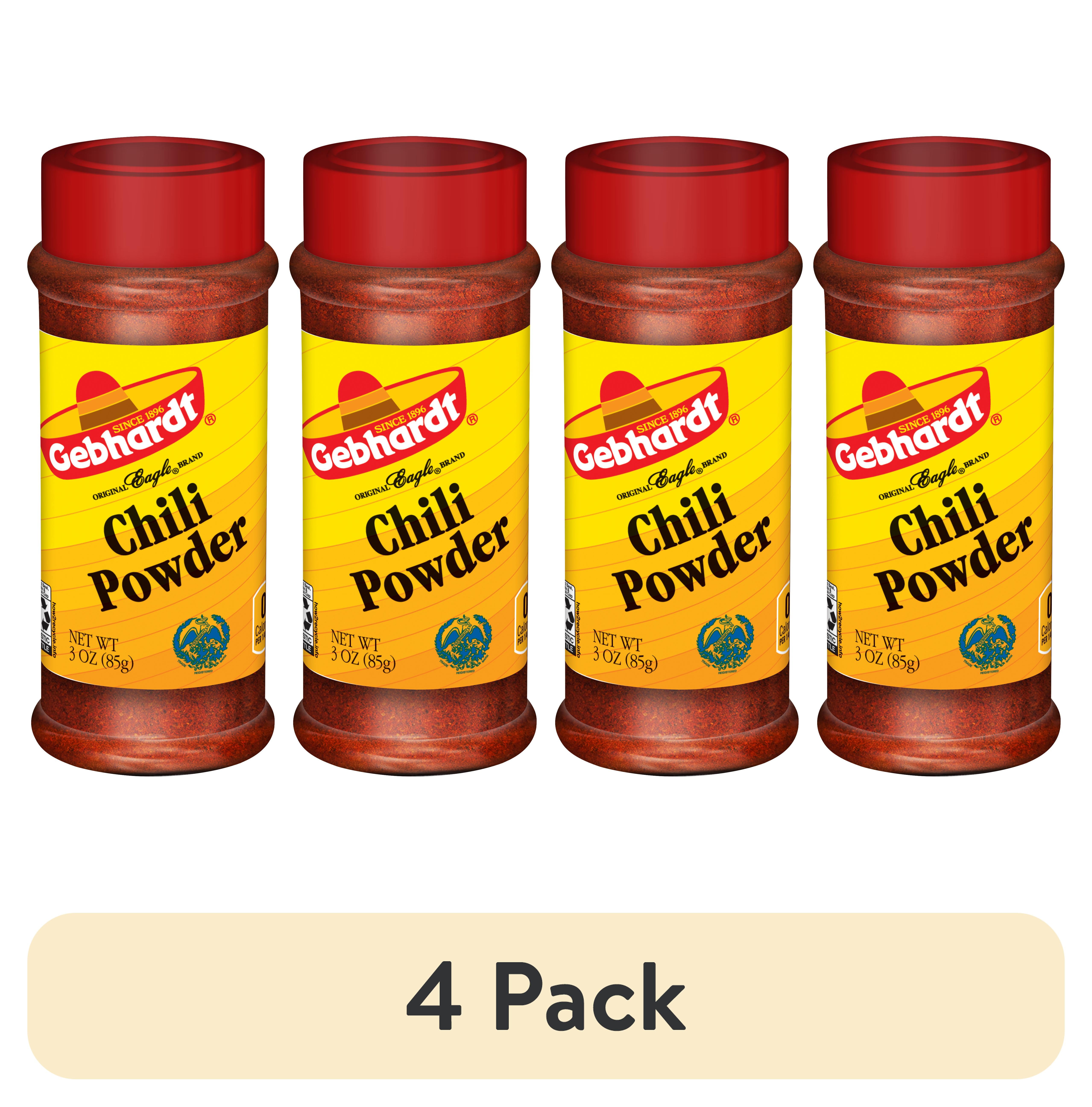 (4 pack) Gebhardt Chili Powder, 3 oz.
