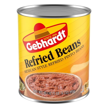 Gebhardt Mexican Style Refried Beans, 30 oz.