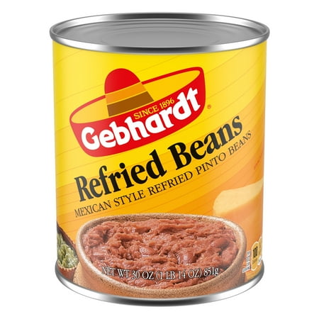 Gebhardt Mexican Style Refried Beans, 30 oz.