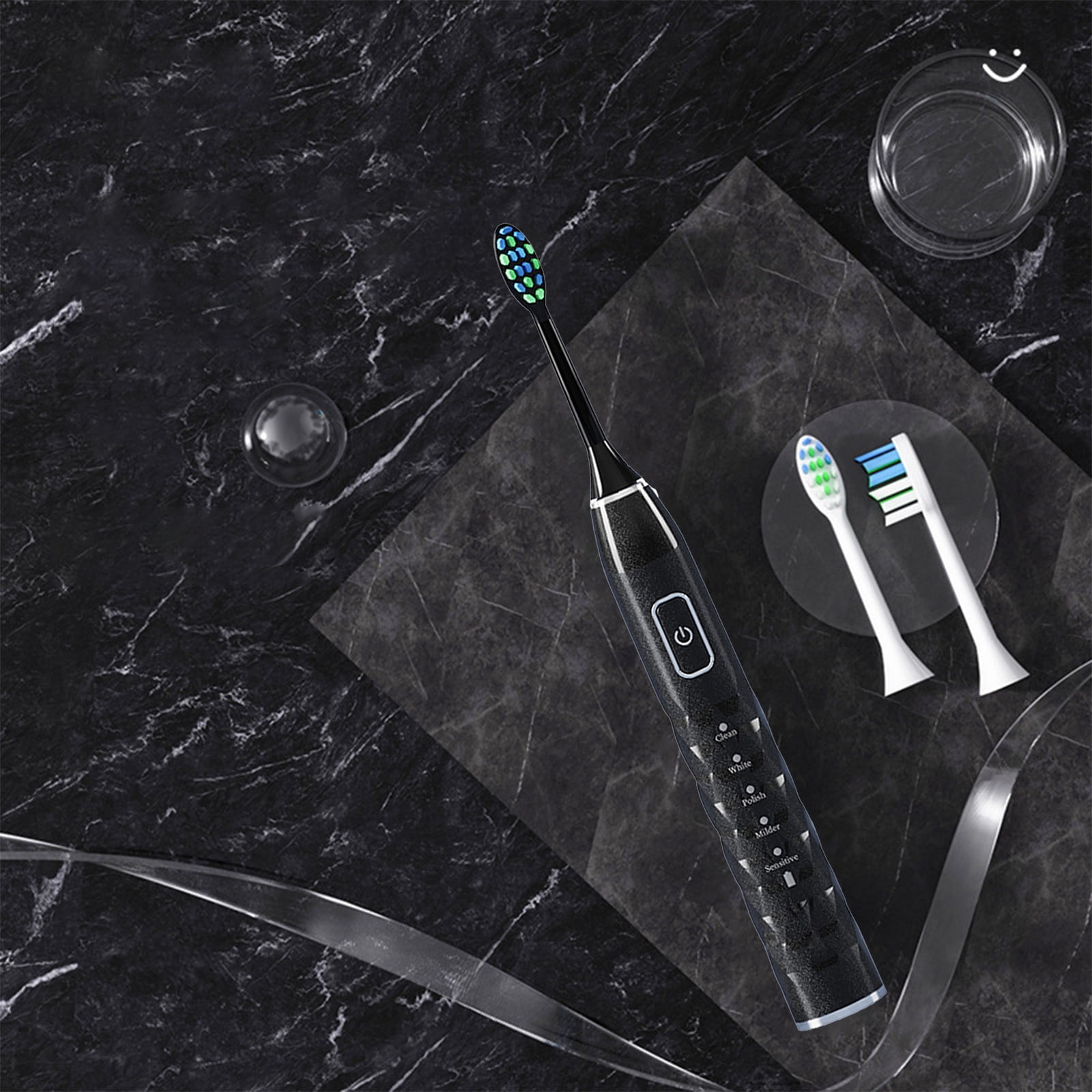 Gecau Clearance Deals Electric Toothbrush with Multi Brush Heads Multi