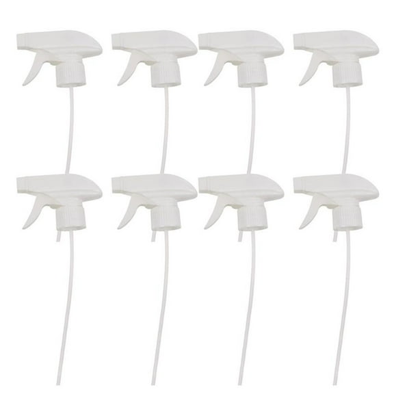 Gecheer 8PCS Mist Spray Replacement Trigger Stream Sprayer Tops Home Gardening Sprayer Heads Fits Standard 8oz / 16oz Boston Round Bottles