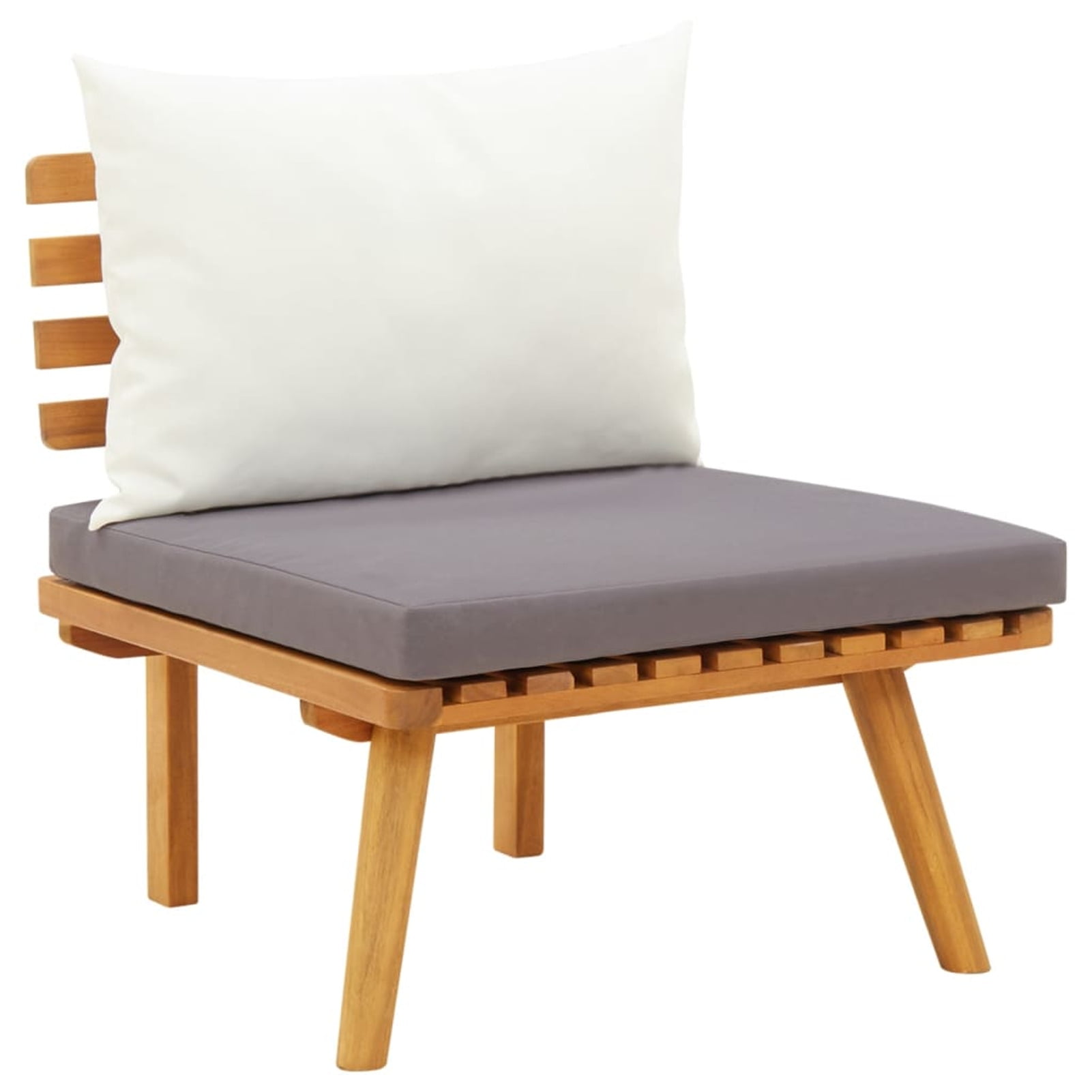 Gecheer Acacia Wood Patio Chair with Cushions Durable Outdoor Furniture