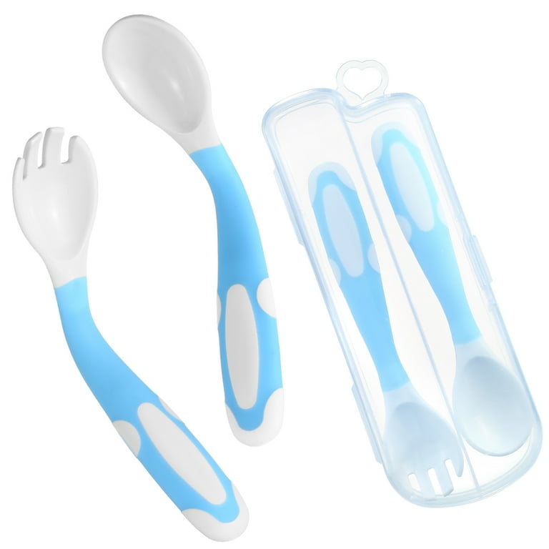 Cheer.US Baby Spoon & Baby Fork Set, Children's Safe Flatware