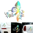 thumbnail image 1 of Gecheer Car Stickers Creative Butterfly Flowers Stickers Protective Car Stickers Window Decoration, 1 of 6
