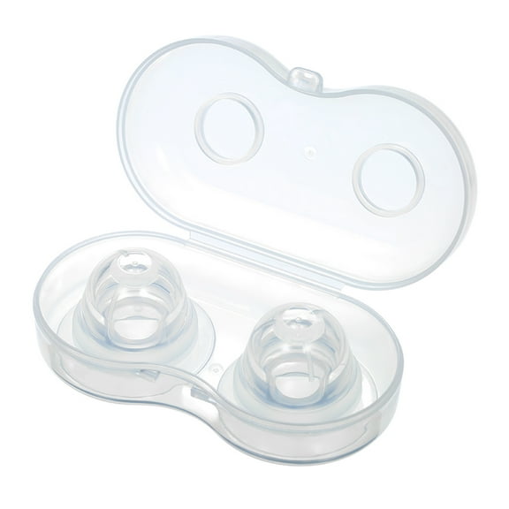 Gecheer Nipple Pullers or Everters 1 Pair with Travel Case to Storage Silicone BPA-free Nipple Corrector Suckers Extender for Flat