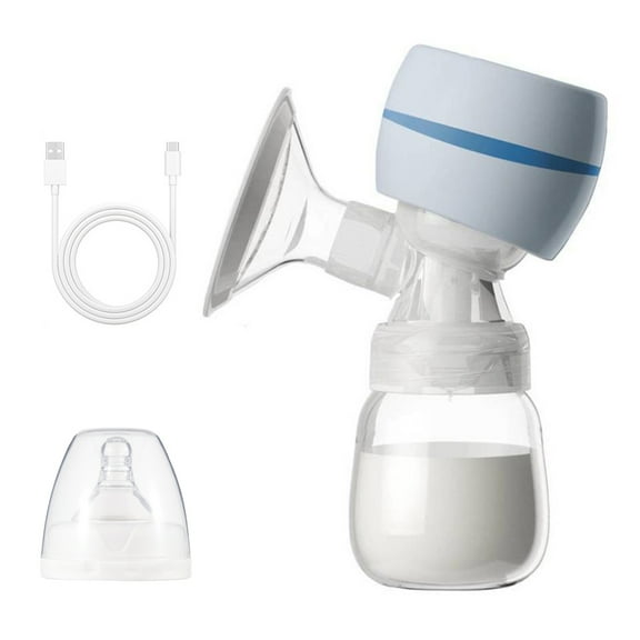 Gecheer Portable Integrated Pump with Screen Electric Pump for Breastfeeding 3 Modes 9 Suction Level Low Noise with 22mm Silicone Cover 180ml Milk Bottle