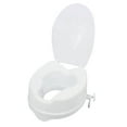 thumbnail image 1 of Gecheer Raised Toilet Seat with Lid 300 Lbs Heavy Duty Elevated Toilet Seat with Tightening Clamps Raised Toilet Seats for Most Elongated Toilets (White, 6 Inches), 1 of 7