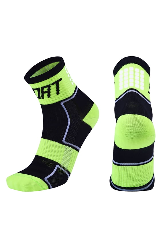 Reflective Cycling Socks High-Visibility Breathable Athletic Socks Bike Riding Running Socks for Men and Women