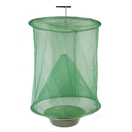 Gecheer Reusable Hanging Fly Trap Farm Fly Catcher Mosquito Cage Fold-type Trap Net for Home Ranch Garden Environmental Protection Not Including Bowl