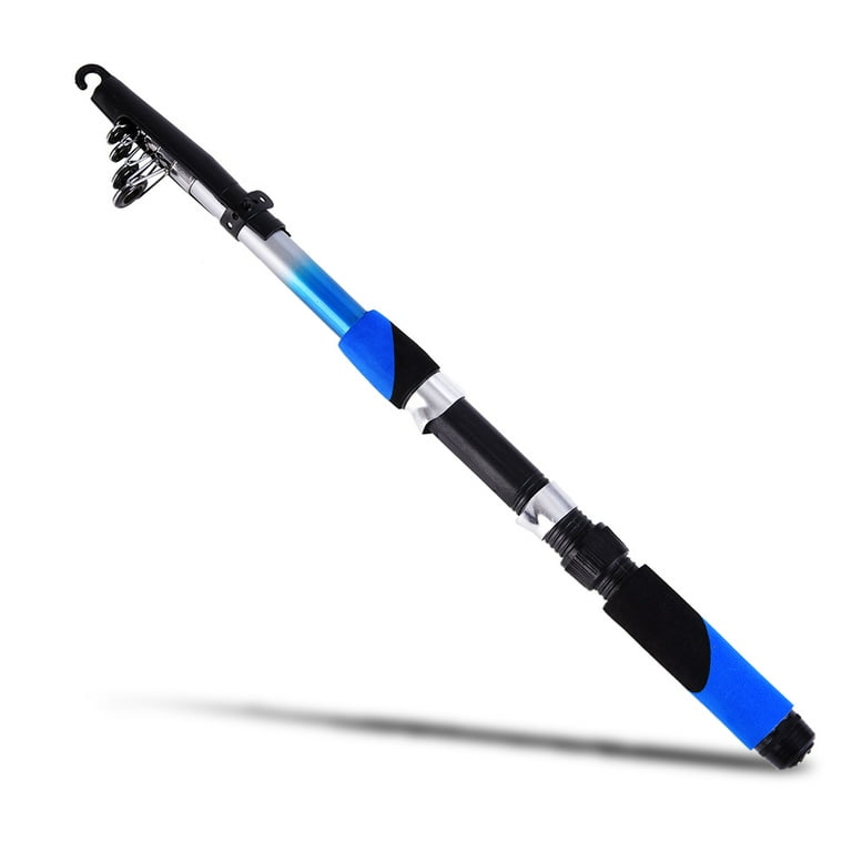 Gecheer Telescopic Fishing Rod 2.1M Portable Fiberglass Pole for Sea  Spinning Travel 