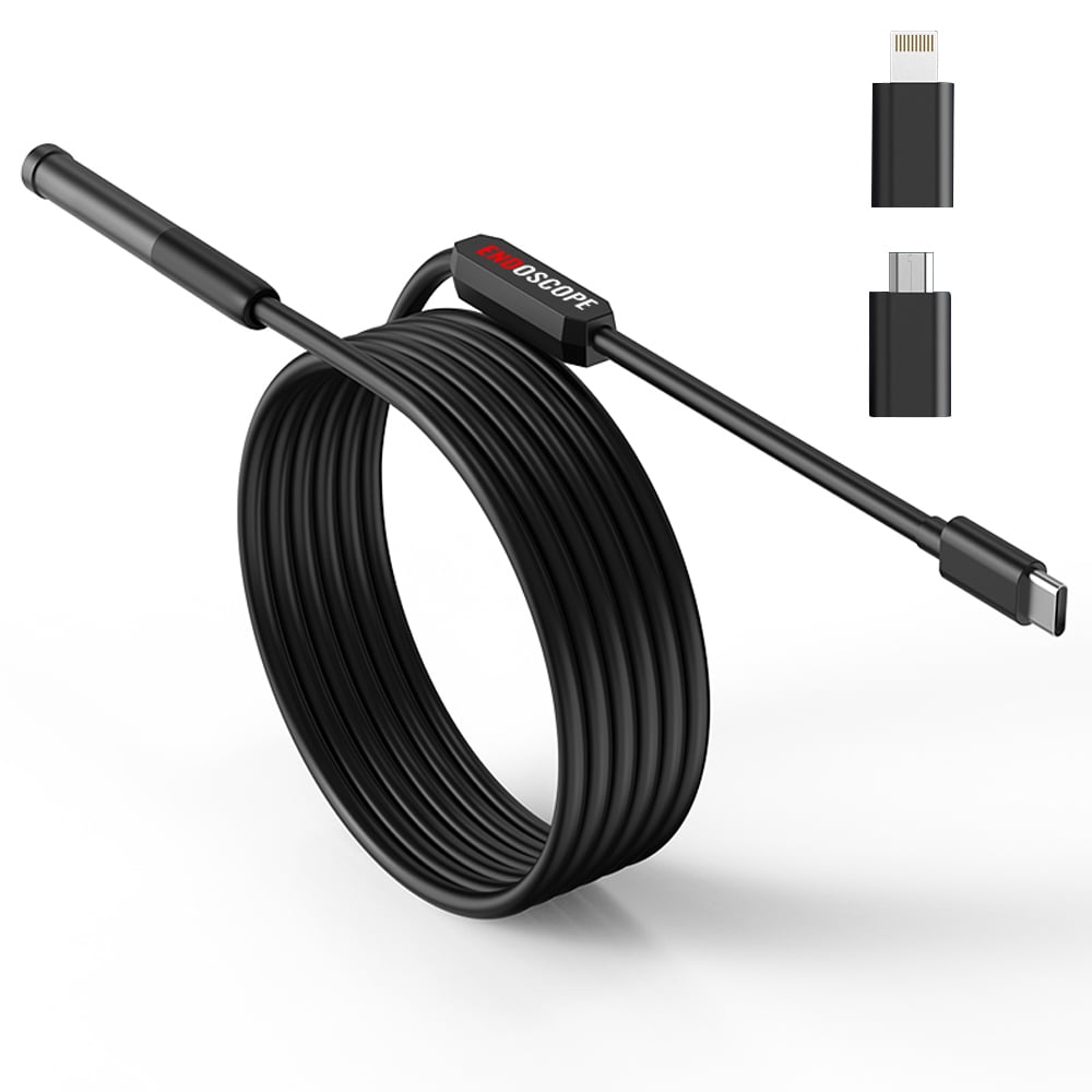 Gecheer USB Endoscope for Android and iOS Phones 8mm WiFi Borescope
