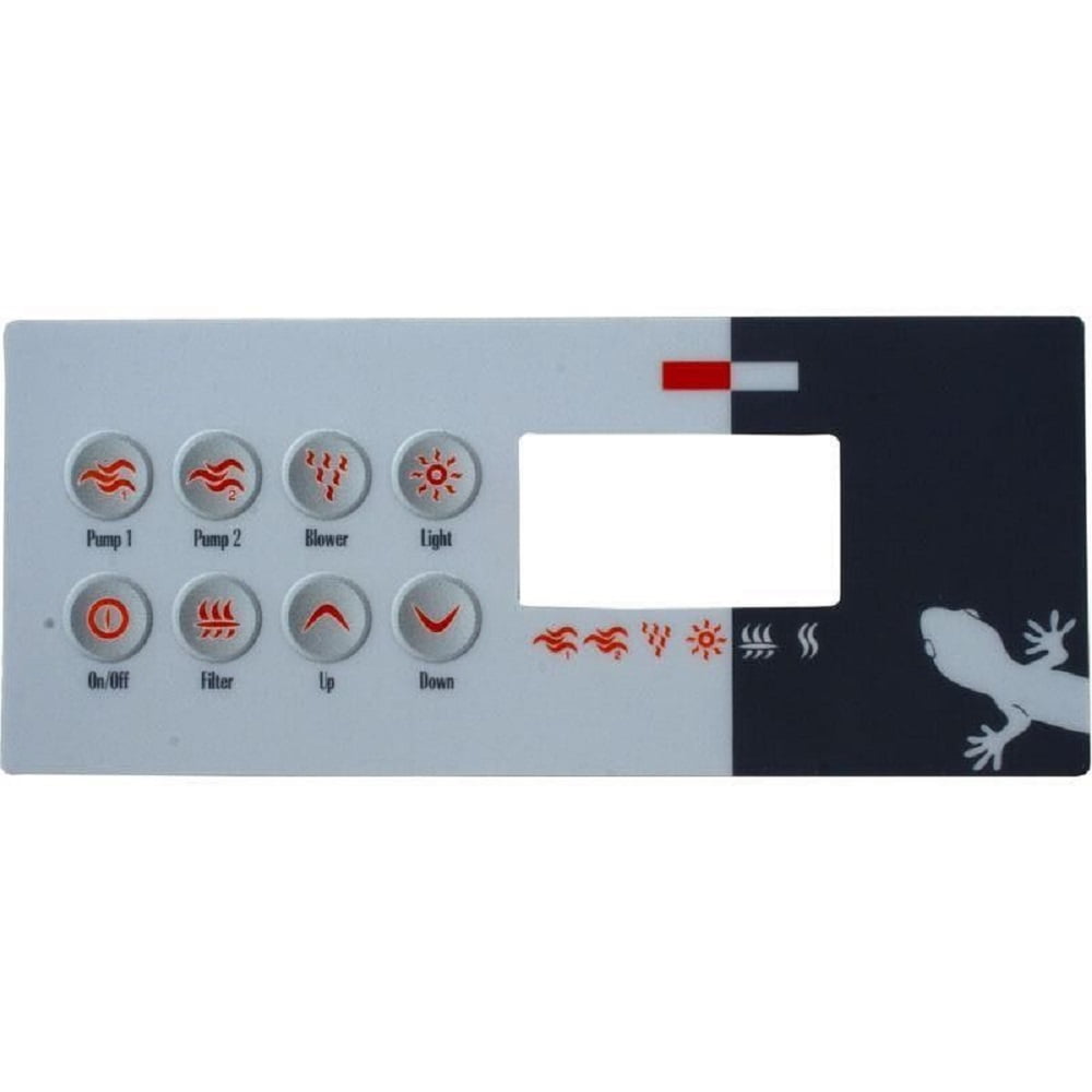 Gecko 9916-100130 TSC-8 8-Buttons Spa Control Panel Overlay - Walmart.com