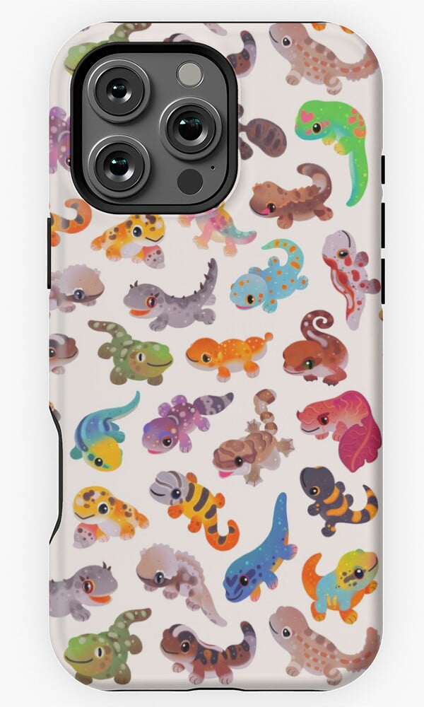 Gecko Bright Colorful Animal Art Phone Case Compatible with iPhone 11 ...