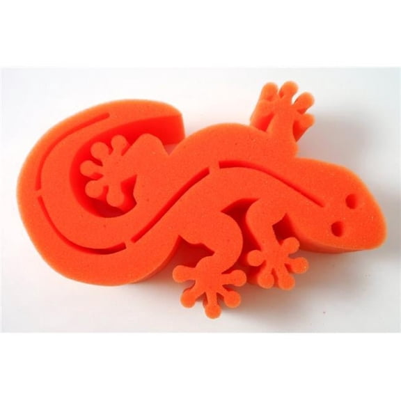 Gecko Brush Holder, Orange