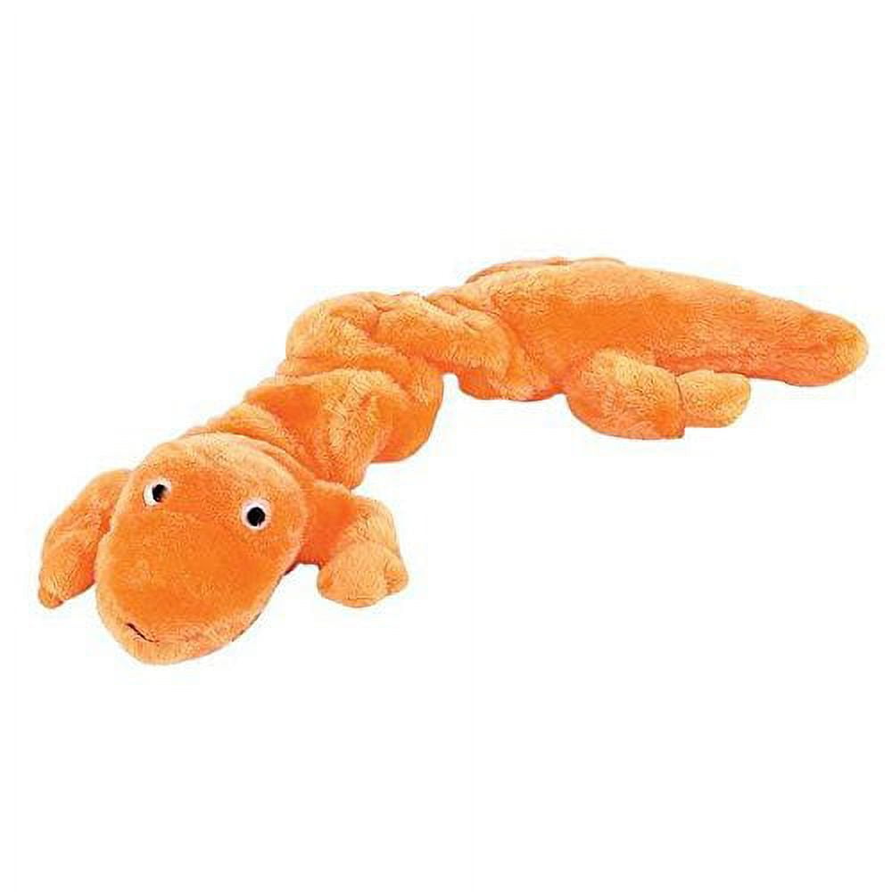 Orange squeaky dog toy discount