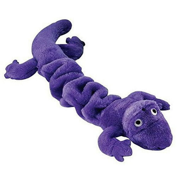 Gecko Lizard Bungee Dog Toys Durable Plush Stretch Colorful Squeaky Toy For Dogs(Purple)