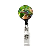 Gecko Lizard Reptile Retractable Reel ID Badge Key Card Name Tag Holder with Clip