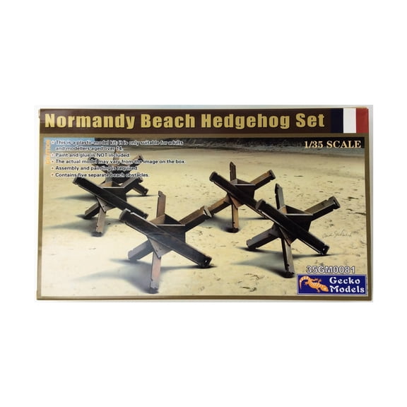 Gecko Models Normandy Beach Hedgehog Set New