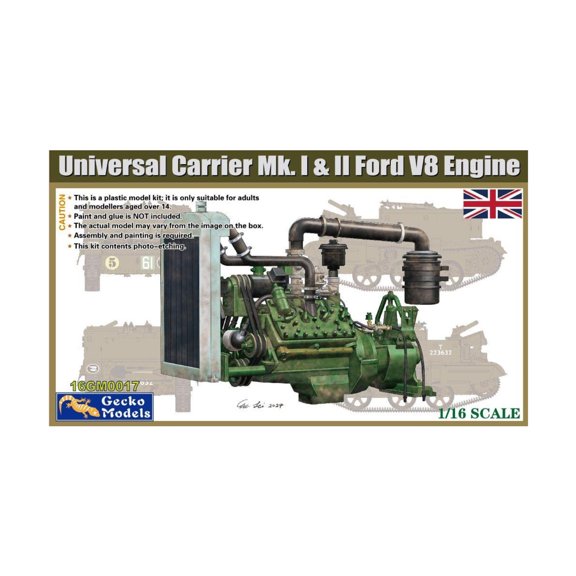 Gecko Models Universal Carrier Mk. I & II Ford V8 Engine New