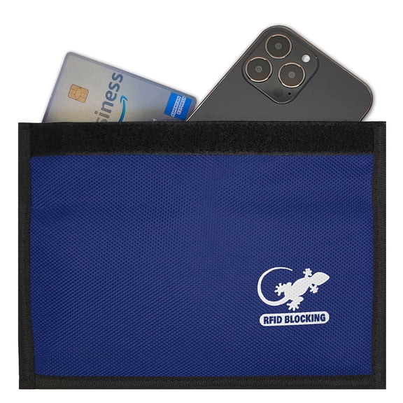 Gecko Travel Tech RFID Faraday Bag for Phones & Key Fobs – Privacy Pouch for Anti-Theft and Tracking Protection - BLACK
