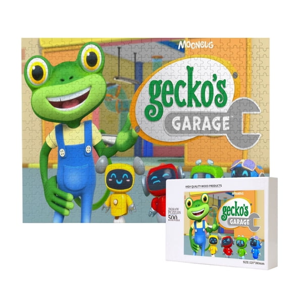 Gecko's GarageJigsaw Puzzle,500 puzzle pieces Gift Toys Art Home Decor
